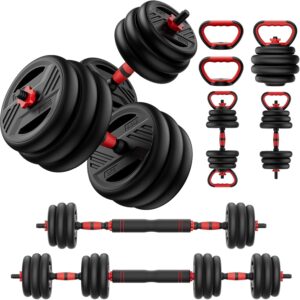 AUCT 14365 - $80 Adjustable Dumbbell Set, 20/30/45/70/90lbs Free Weight S