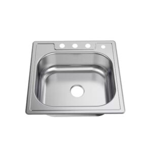 AUCT 13356 - $129 Glacier Bay 25 in. Drop in Single Bowl 20 Gauge Stainle