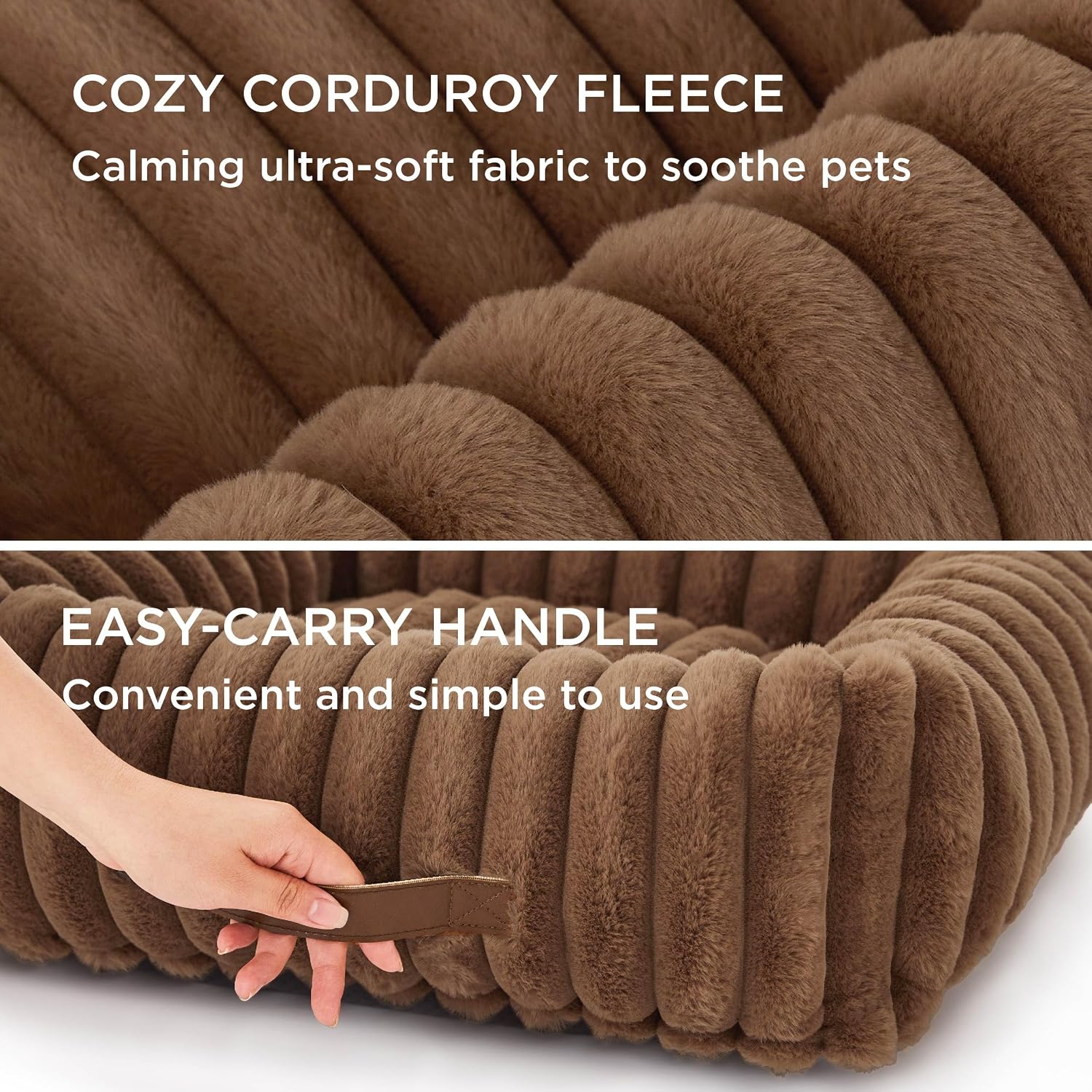 AUCT 14267 - Bedsure ComfyFleece Cute Dog Bed for Small Dogs & Cats - Wa - Image 4