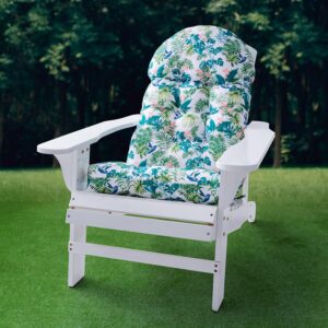 AUCT 13306 - $80 Enipate Tropical Print Adirondack Chair Cushions, Weathe