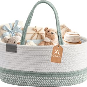 AUCT 13383 - DECOMOMO XL Baby Caddy Organizer, Diaper Caddy Basket, Baske