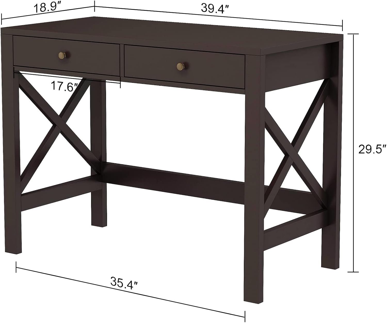 AUCT 12288 - $161 ChooChoo Computer Desk Study for Home Office, Modern Si - Image 3