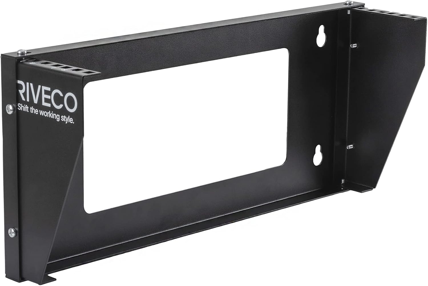 AUCT 12893 - $55 RIVECO 2U Wall Mount Rack for Network| Reinforced Heavy
