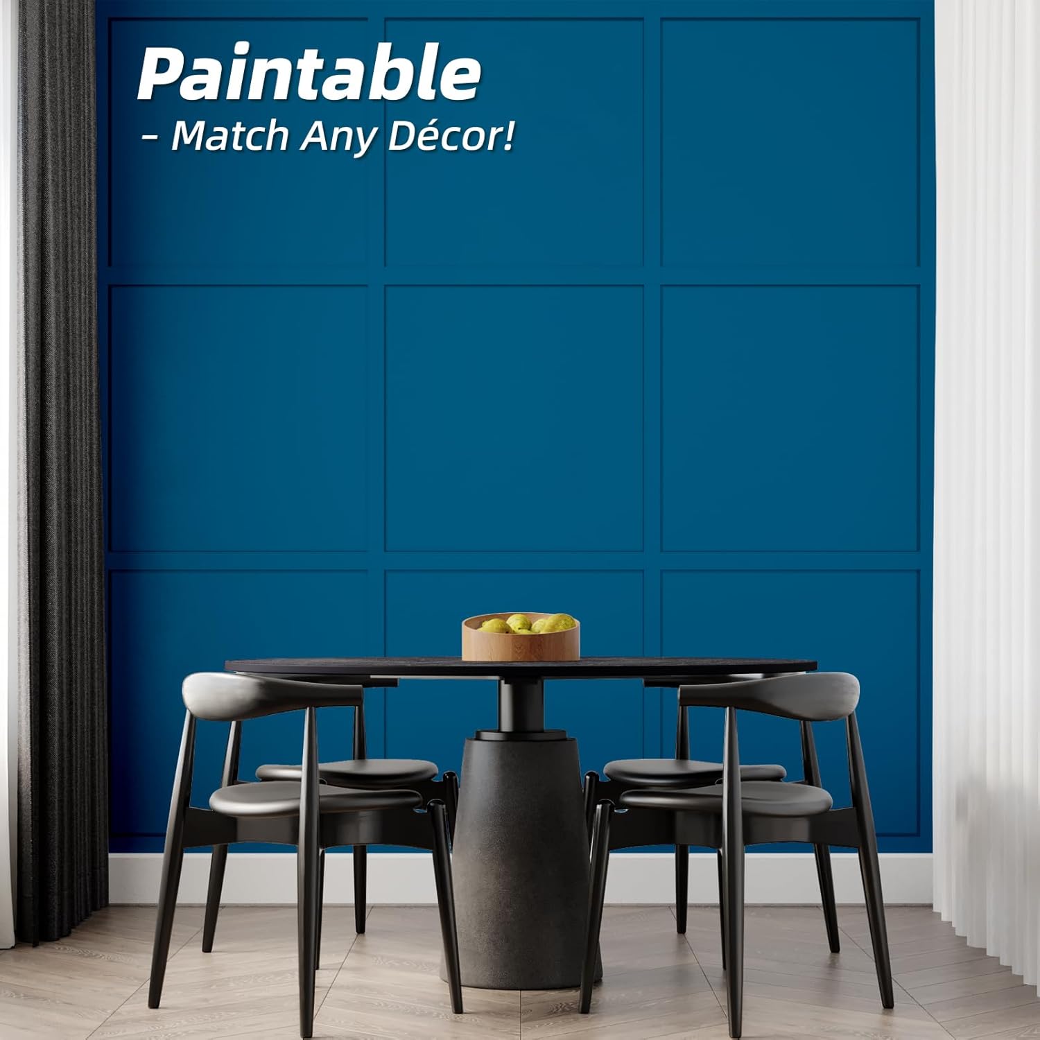 AUCT 14272 - $100 Art3d Premade Board and Batten Paintable Wainscoting Ki - Image 4
