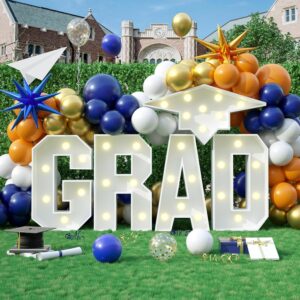 AUCT 13258 - $60 3FT Marquee Light Up Letters GRAD, Mosaic Letter Frame W