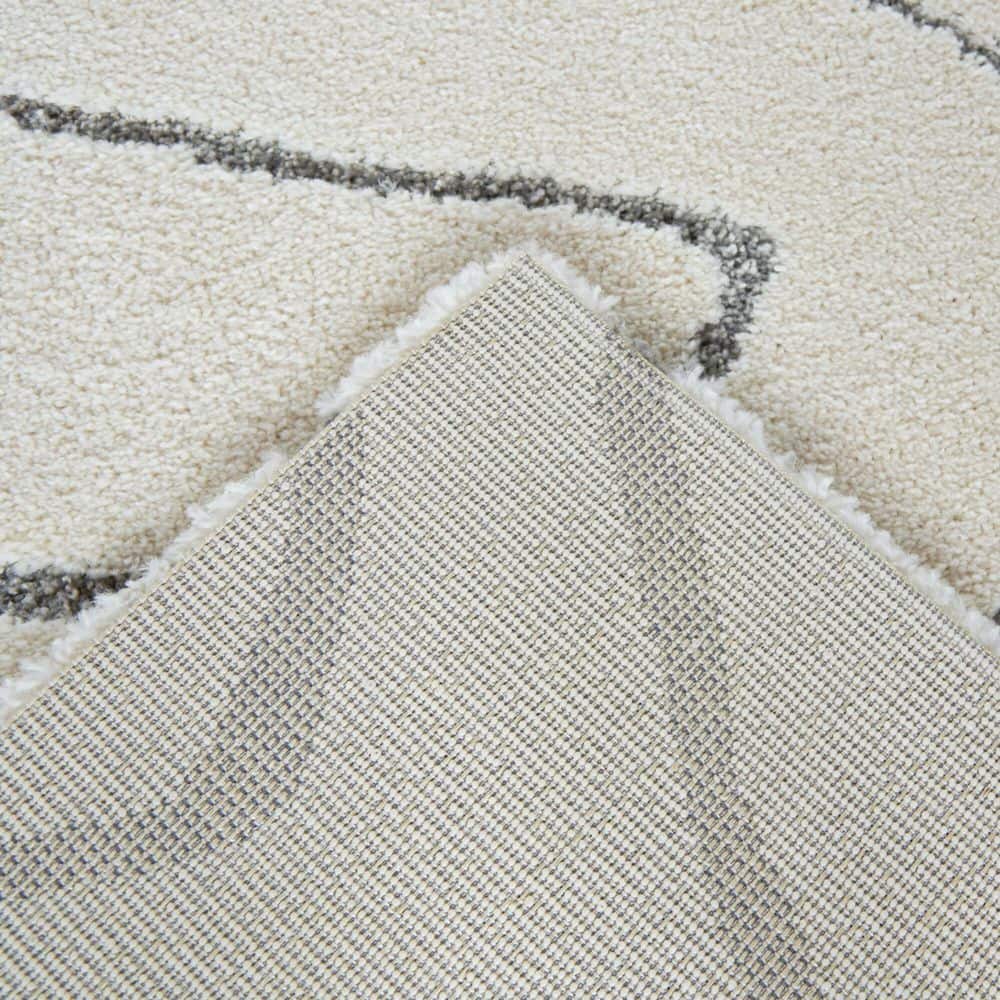 AUCT 14375r - $103 Tanya Grey 5 ft. 3 in. x 7 ft. Abstract Area Rug - Image 3