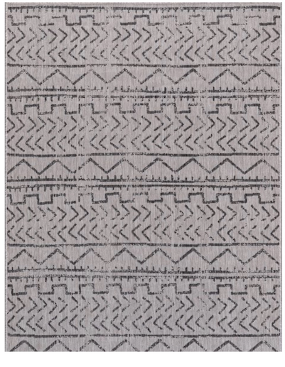 AUCT 14845r - Beverly Rug Outdoor Rugs 8'x 10' Patio, Porch, Garden Grey - Image 2