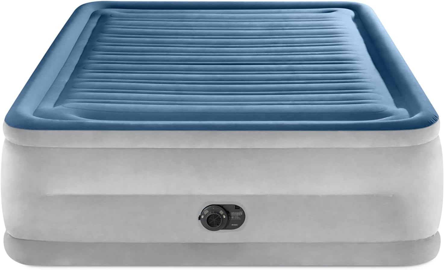 AUCT 17238 - $79 Intex Dura-Beam Deluxe Comfort-Plush Air Mattress - 22" Queen Airbed | Built-in Electr