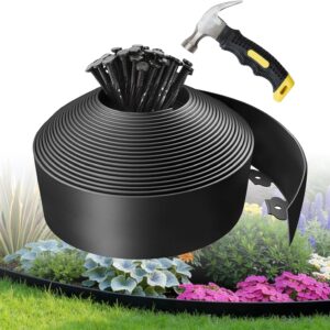 AUCT 17269 - Kryonix 4 in x 60 ft Landscape Edging with Stakes | Flexible plastic no-dig garden edging
