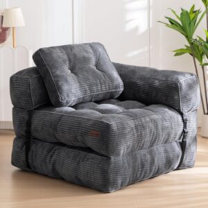 AUCT 14435 - $120 MAXYOYO Folding Sofa Bed, L-Shaped Convertible Sofa Bed