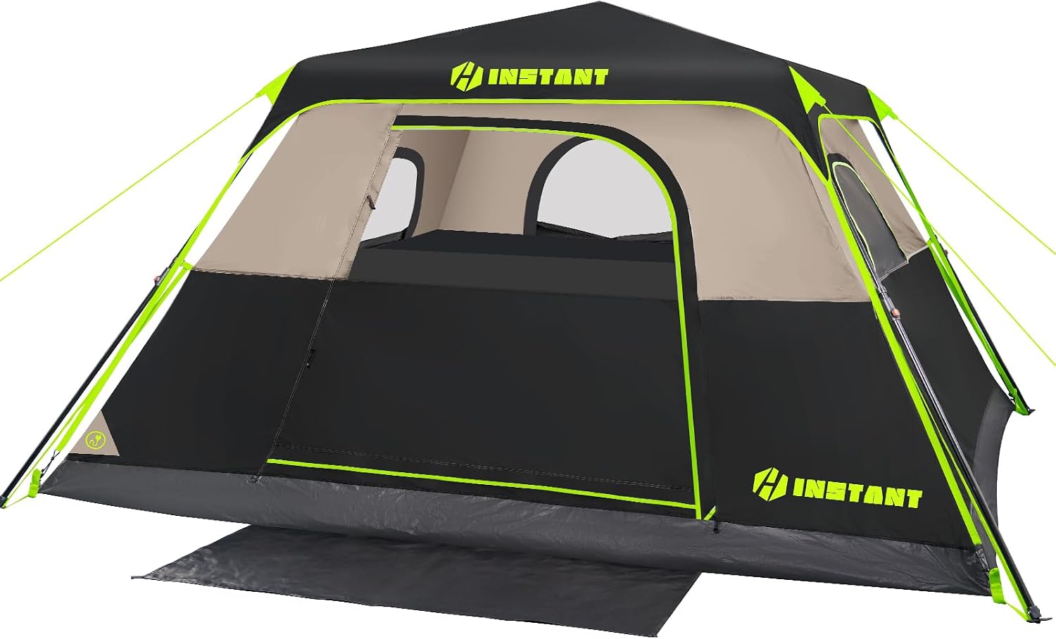 AUCT 15426 - $150 4/6/8/10 Person Instant Tent, Waterproof Pop Up Tents for Camping with Rainfly, 60 Se