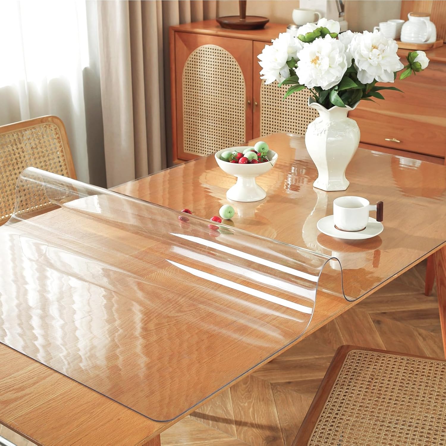 AUCT 14854 - OstepDecor Clear Table Cover Protector 36 x 48 Inch, 1.5mm T - Image 2