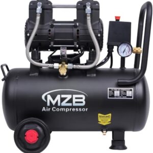 AUCT 14411 - $116 MZB 6.4 Gallon Ultra Quiet Air Compressor 110V/60Hz Ste
