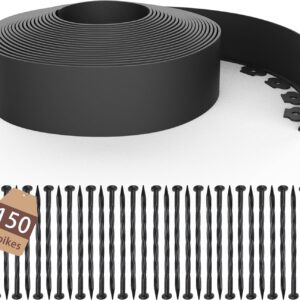 AUCT 17511 - $66 4 inch Tall Landscape Edging Kit 80FT Garden Edging with 150 Spikes for Lawn Edging an