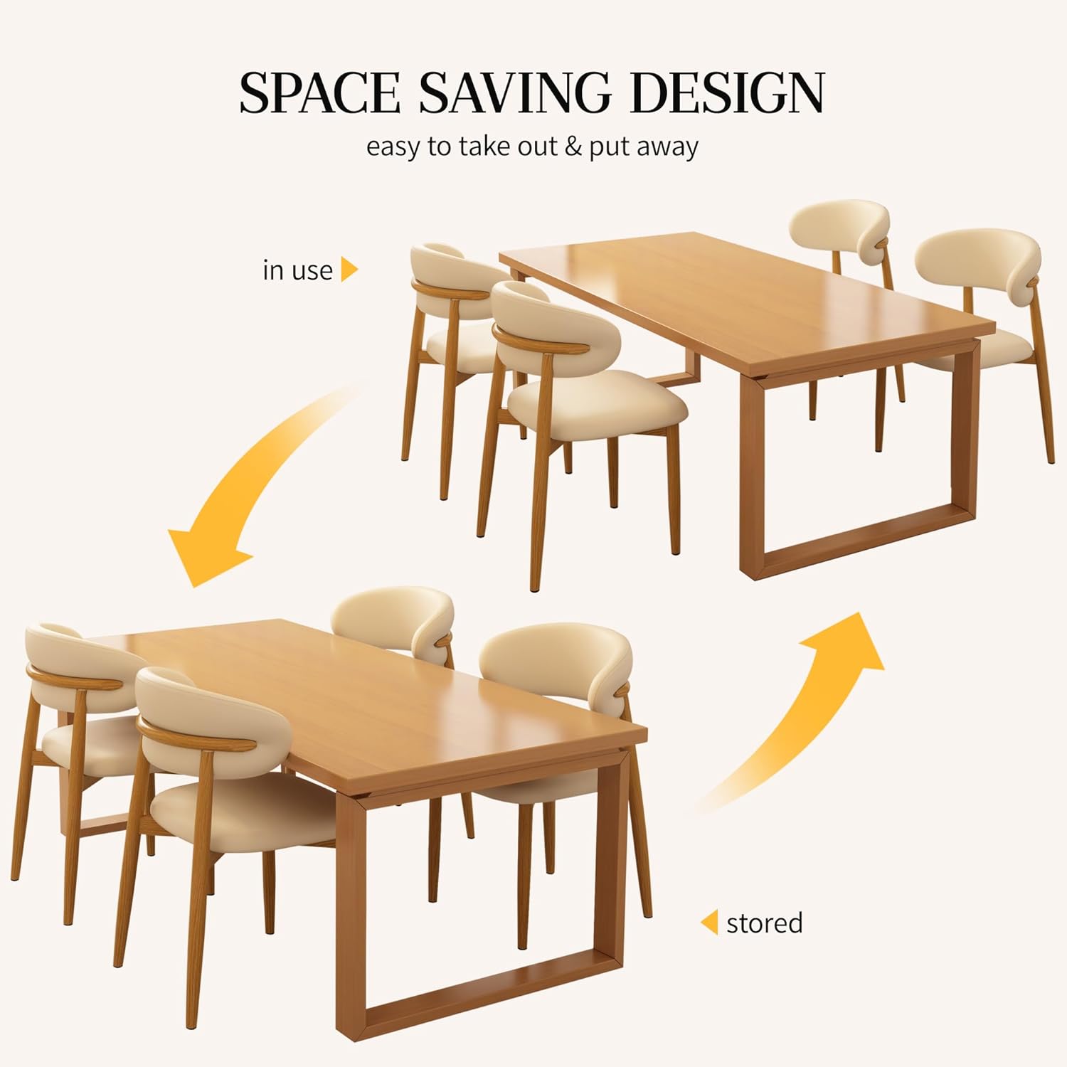 AUCT 14484 - $300 Kitchen Dining Chairs Set of 4 Modern Upholstered Leath - Image 4