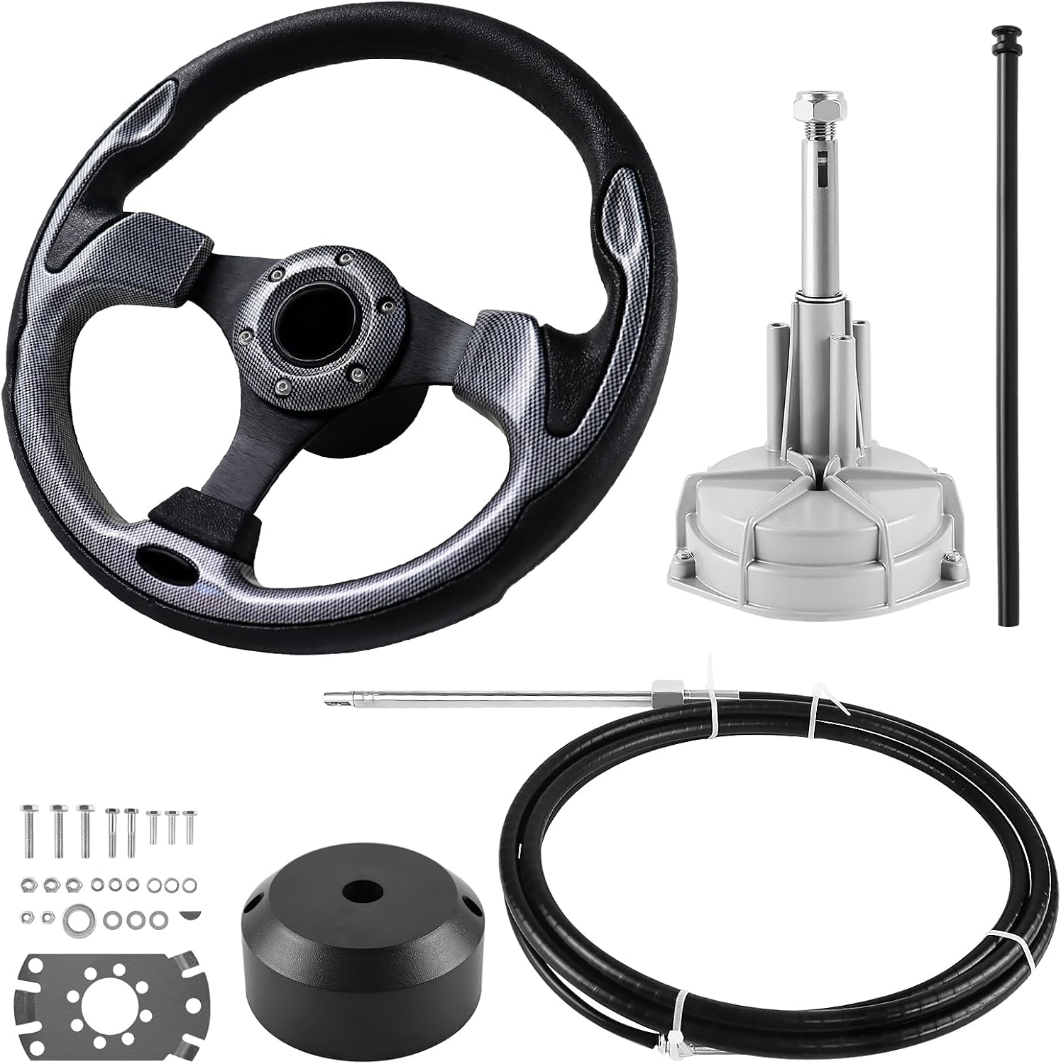 AUCT 14750 - $153 Boats Steering System, Cable Outboard Steering Kit 3/4"