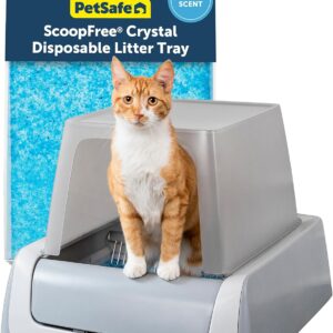 AUCT 15421 - $230 PetSafe ScoopFree Crystal Pro Legacy Self-Cleaning Automatic Cat Litter Box - Front-E