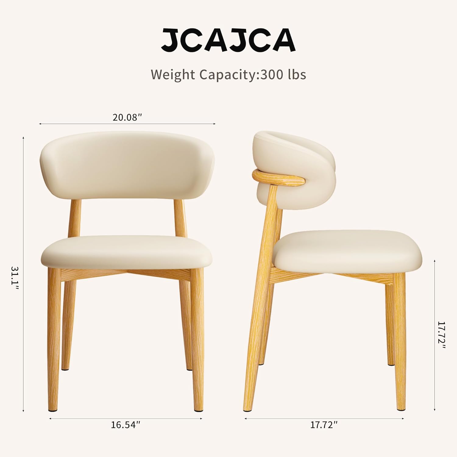 AUCT 14484 - $300 Kitchen Dining Chairs Set of 4 Modern Upholstered Leath - Image 2