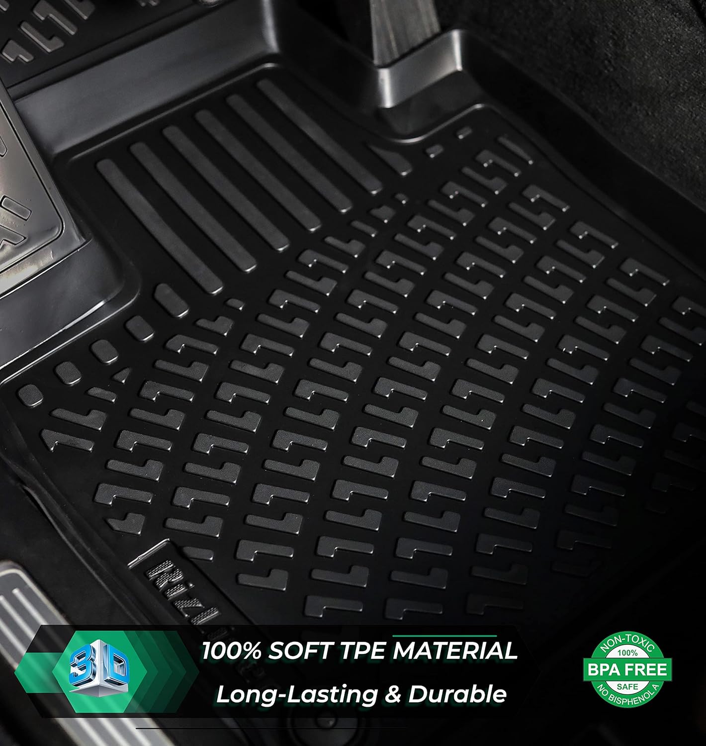 AUCT 14853 - $84 RizLiner Tesla Model S 2015-2019 Floor Mats 3D Custom Fi - Image 2