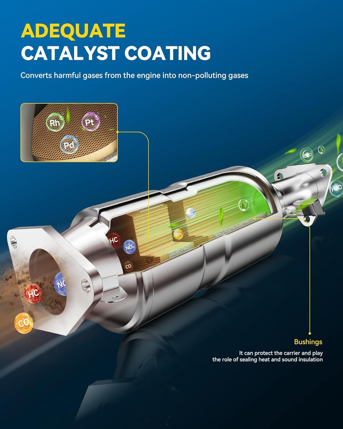 AUCT 17157 - $273 PHILTOP Left and Right Catalytic Converter Compatible With 2009-2014 E-150/E-250 5.4L - Image 4