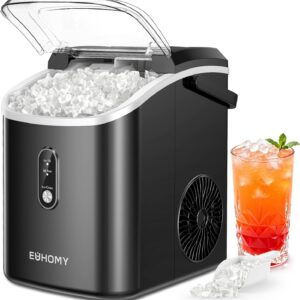 AUCT 17440 - $150 EUHOMY Nugget Ice Maker Countertop with Handle, Ready in 6 Mins, 38lbs/Day, Removable