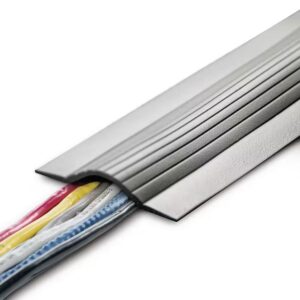AUCT 17306 - 5 ft. Cable Blanket Low Profile Cord Cover and Protector for Floor in Grey