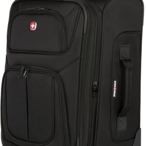 AUCT 14699 - $130 SWISSGEAR Sion Carry-On Spinner Luggage, Softside Expan
