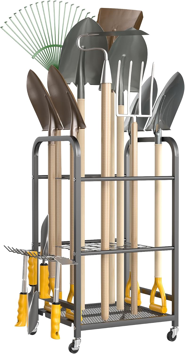 AUCT 14639 - $66 Ultrawall Garden Tool Organizer Stand, Yard Tool Storage