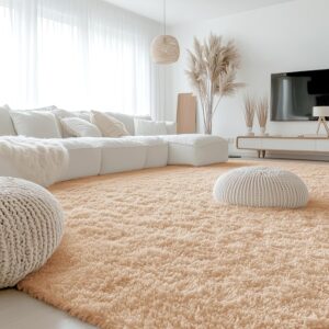 AUCT 17152 - $150 OLANLY 9x12 Machine Washable Large Area Rugs for Living Room, Bedroom, Soft Fluffy Sh