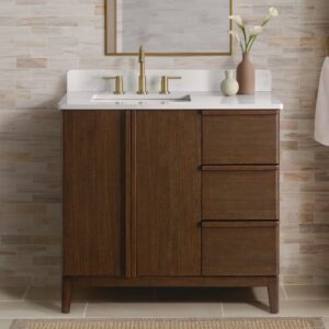 AUCT 14833 - $839 Home Decorators Collection Sellan 37 in. Single Sink Da