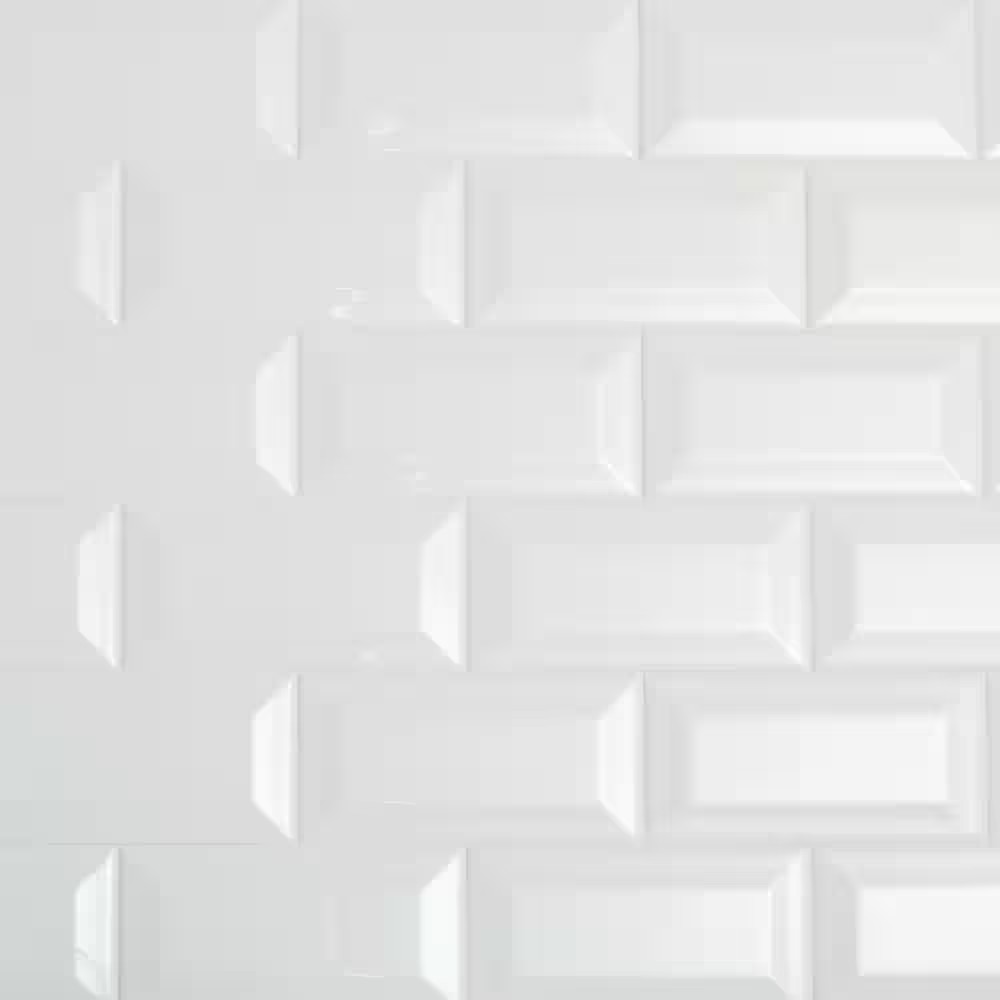 AUCT 14858 - 9 cases - Restore 3 in. x 6 in. Ceramic Bevel Bright White S