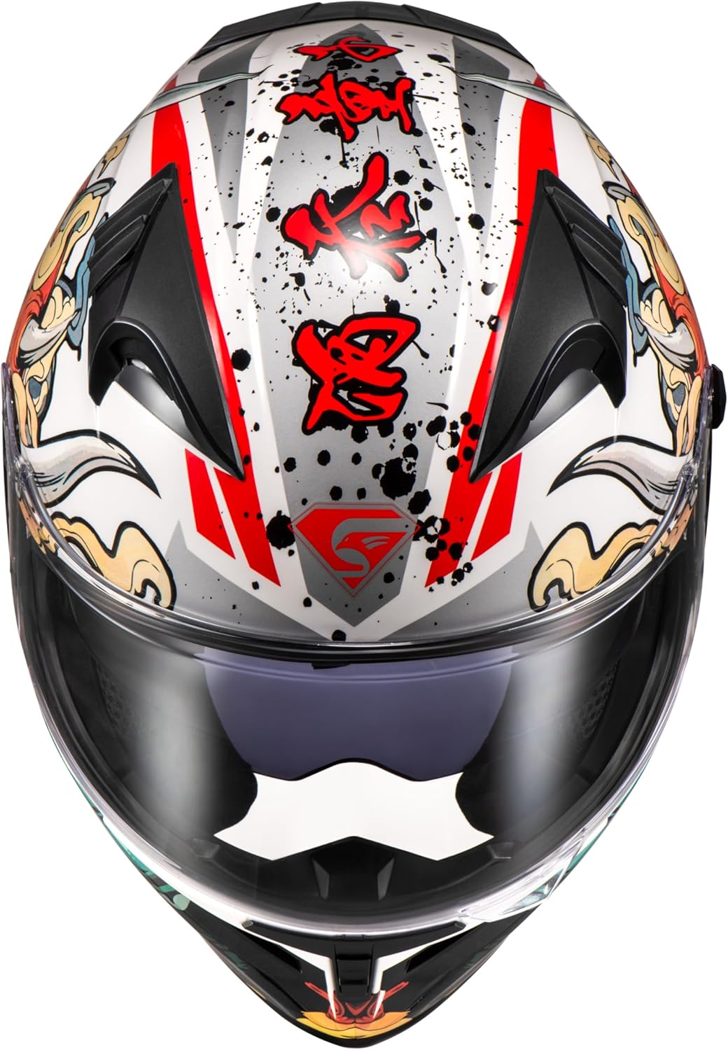 AUCT 14479 - $80 KYPARA Full Face Motorcycle Helmet with Internal Tinted - Image 4