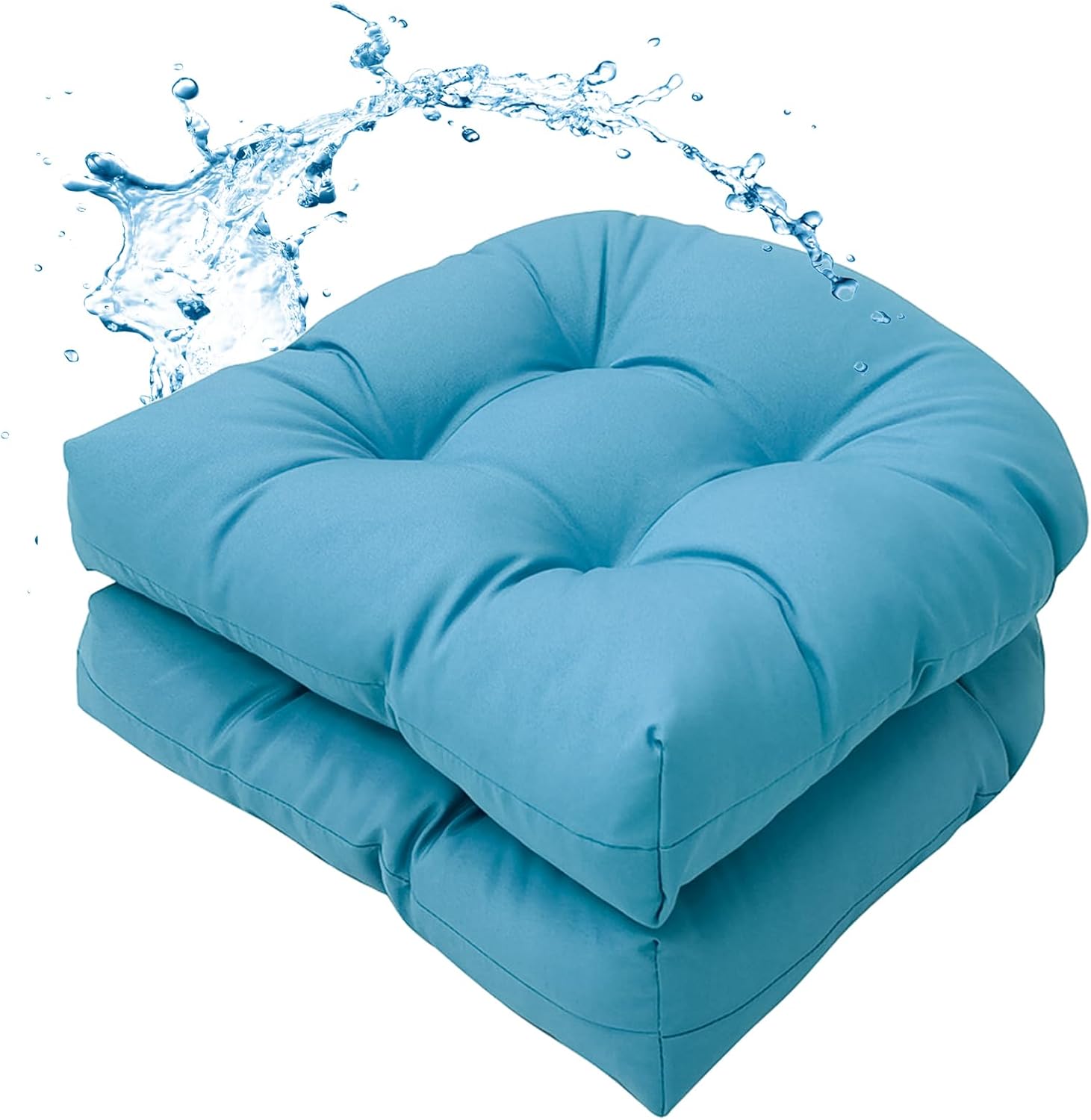AUCT 14471 - MTMR Water-Repellent Outdoor Chair Cushions Set of 2, 19"X19