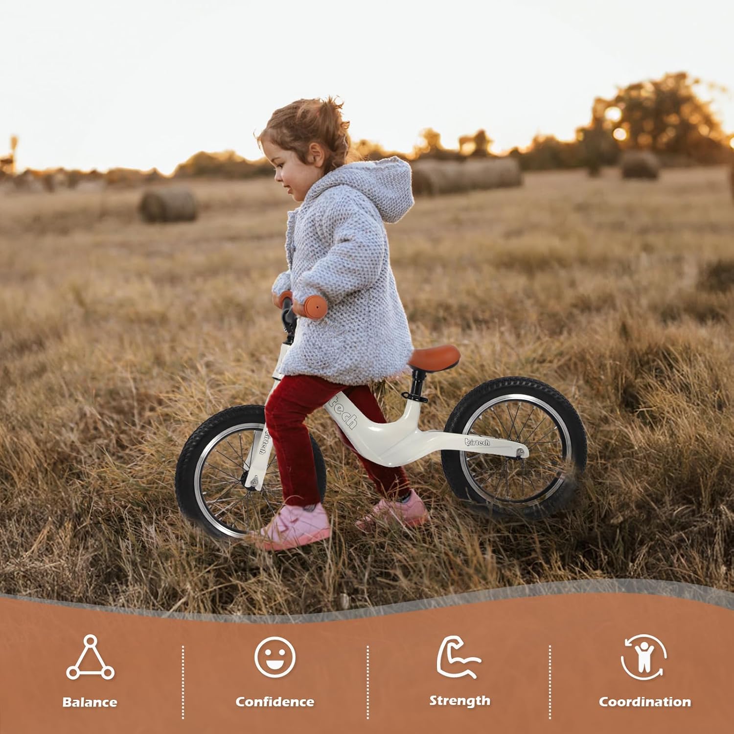 AUCT 14775 - $73 Birtech 14" Kids Balance Bike for 3,4,5,6 Year Old Boys - Image 2