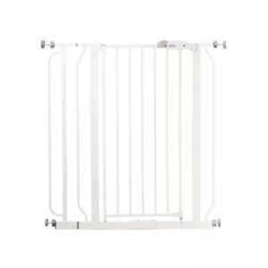 AUCT 17415 - 36 in. White Metal Easy Step Extra Tall Walk-Through Gate