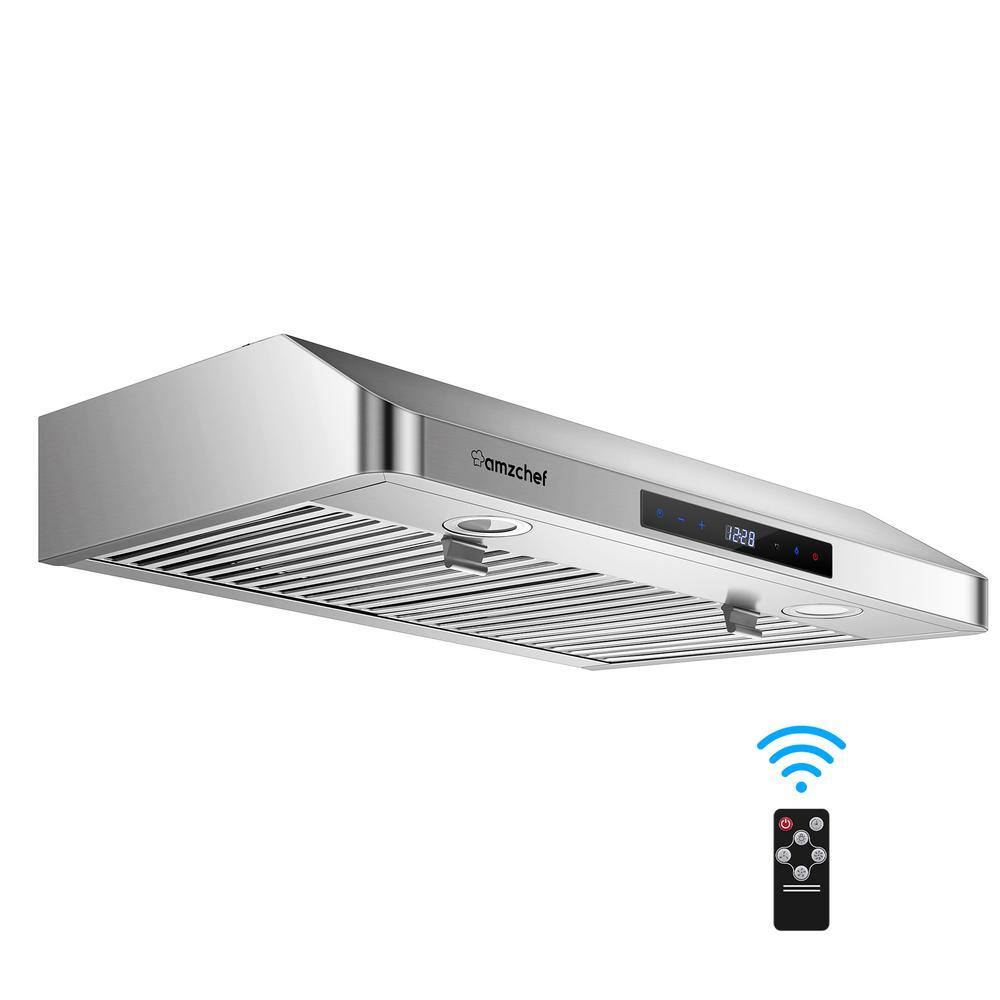 AUCT 14499 - $370 36 in. 700 CFM Ducted Under Cabinet Range Hood with Tou