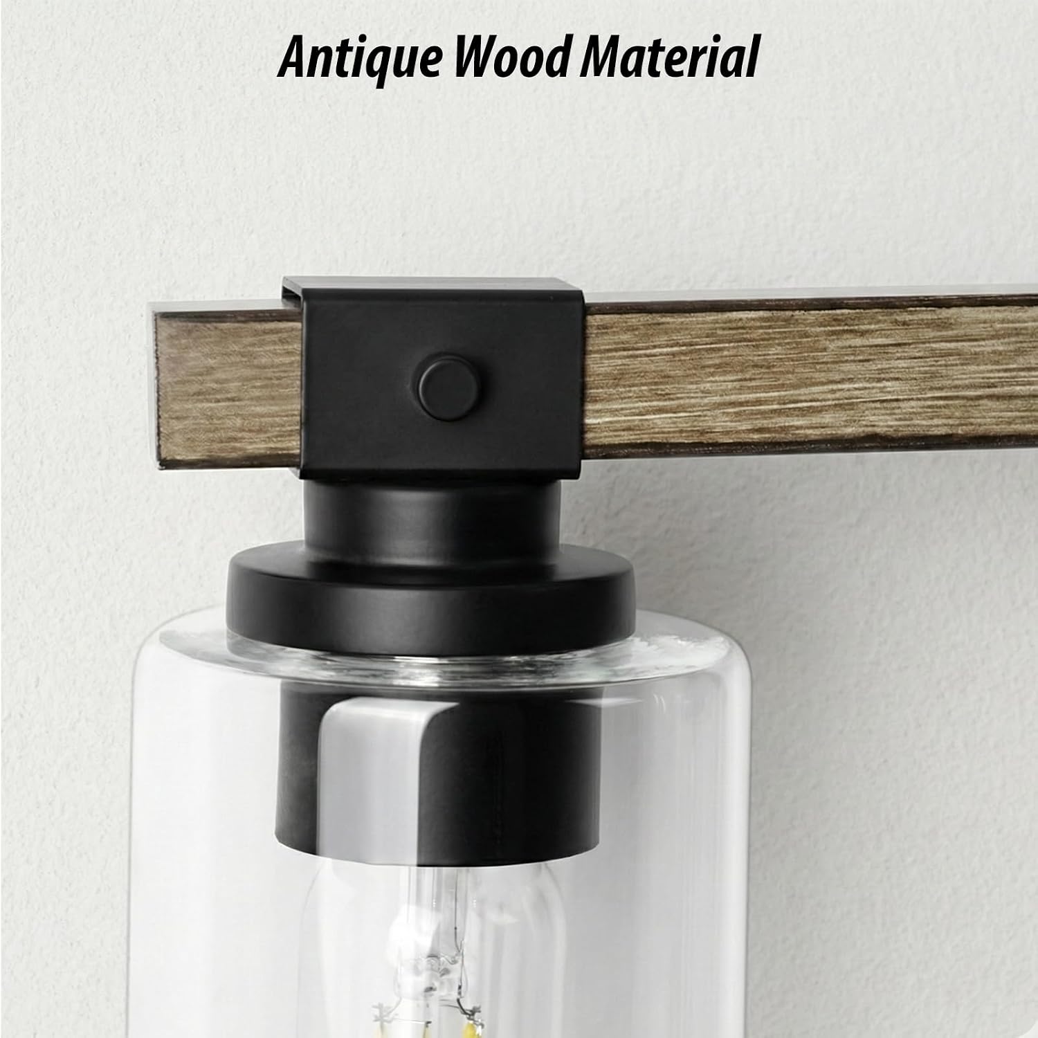 AUCT 14487 - Farmhouse Vanity Light, Rustic Vintage Wall Sconce, Bathroom - Image 2
