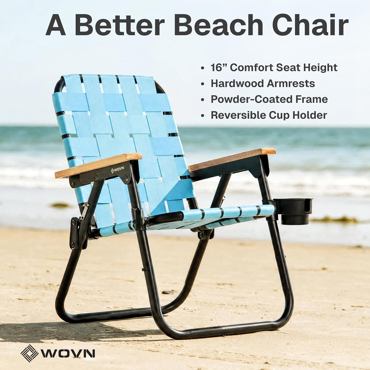 AUCT 16410 - $130 GoSports WOVN Beach Backpack Chair - 9 Styles Available - Premium Folding Camping Cha - Image 2