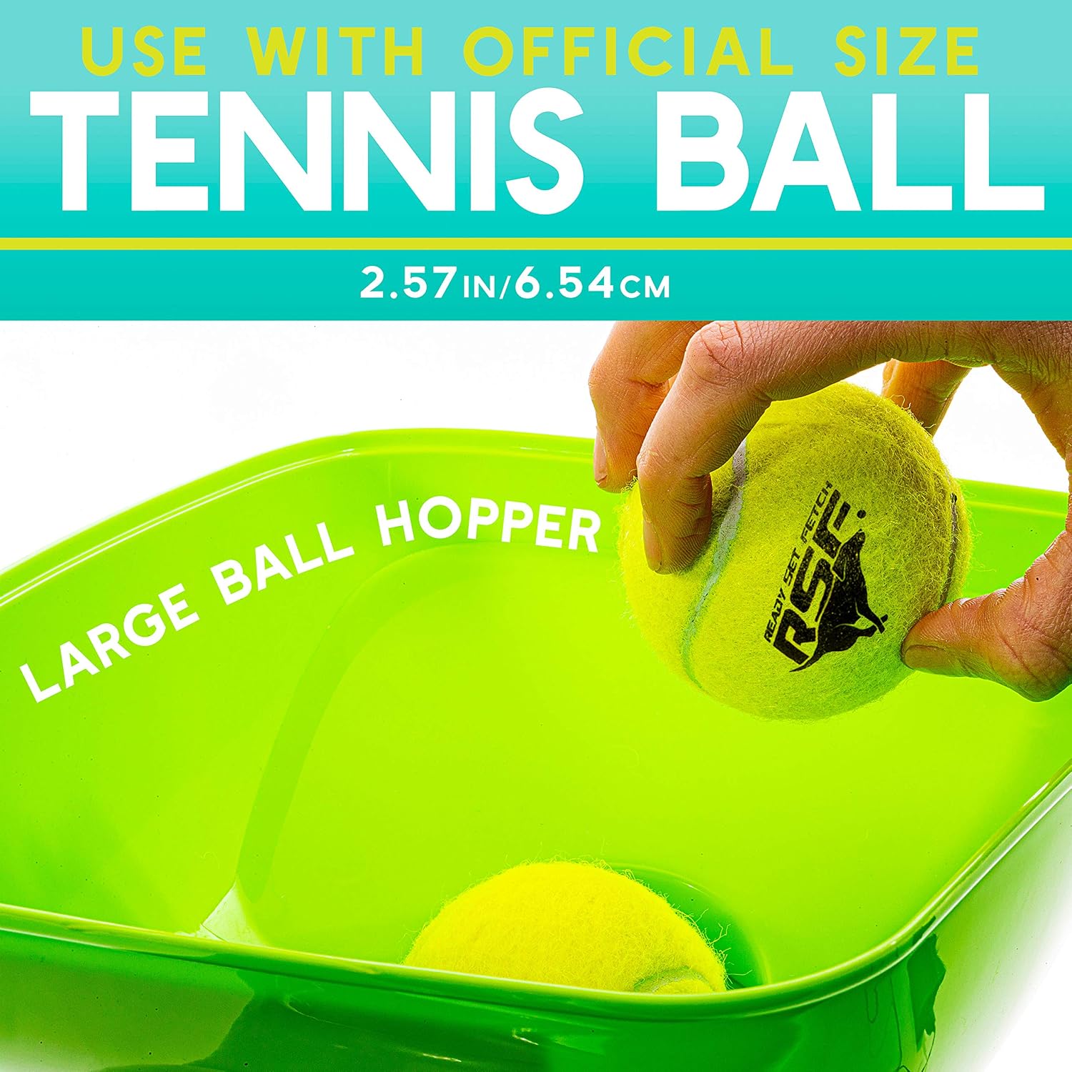 AUCT 17133 - $76 Franklin Pet Supply Ready Set Fetch Automatic Tennis Ball Launcher Dog Toy - Authentic - Image 4