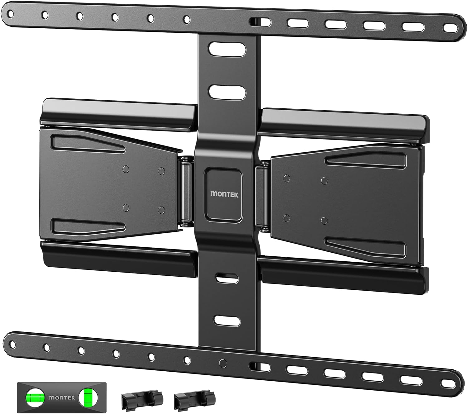 AUCT 15364 - $80 monTEK 0.77" Ultra Slim TV Wall Mount for 43-90 Inch TVs, Swivel & Tilt & Leveling & E