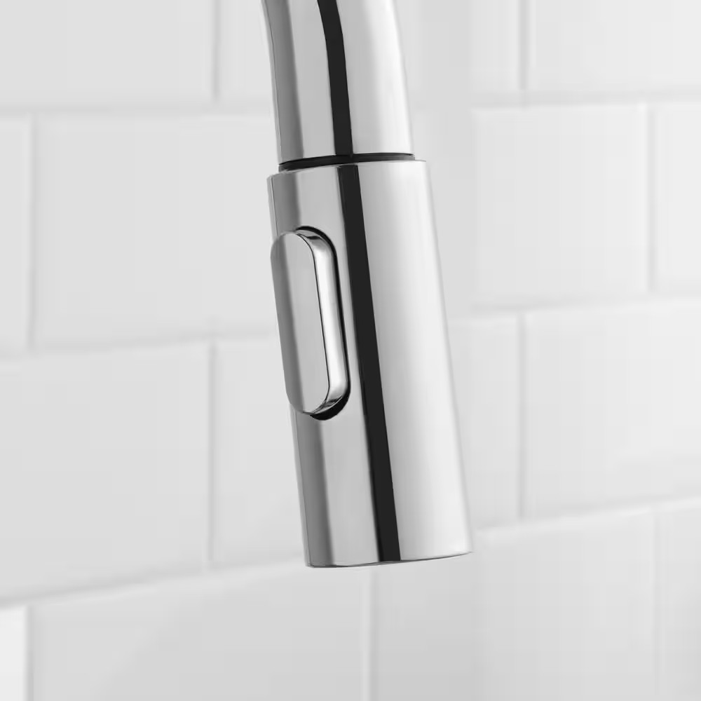 AUCT 14503 - $109 Paulina Single-Handle Pull-Down Sprayer Kitchen Faucet - Image 4