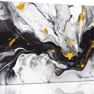 AUCT 14408 - Alsingbago Large Abstract Canvas Wall Art for Living Room Be
