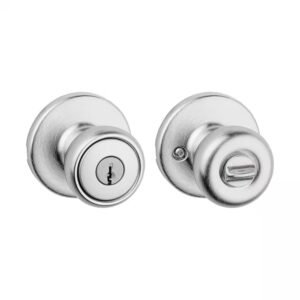 AUCT 17393 - Tylo Satin Chrome Keyed Entry Door Knob