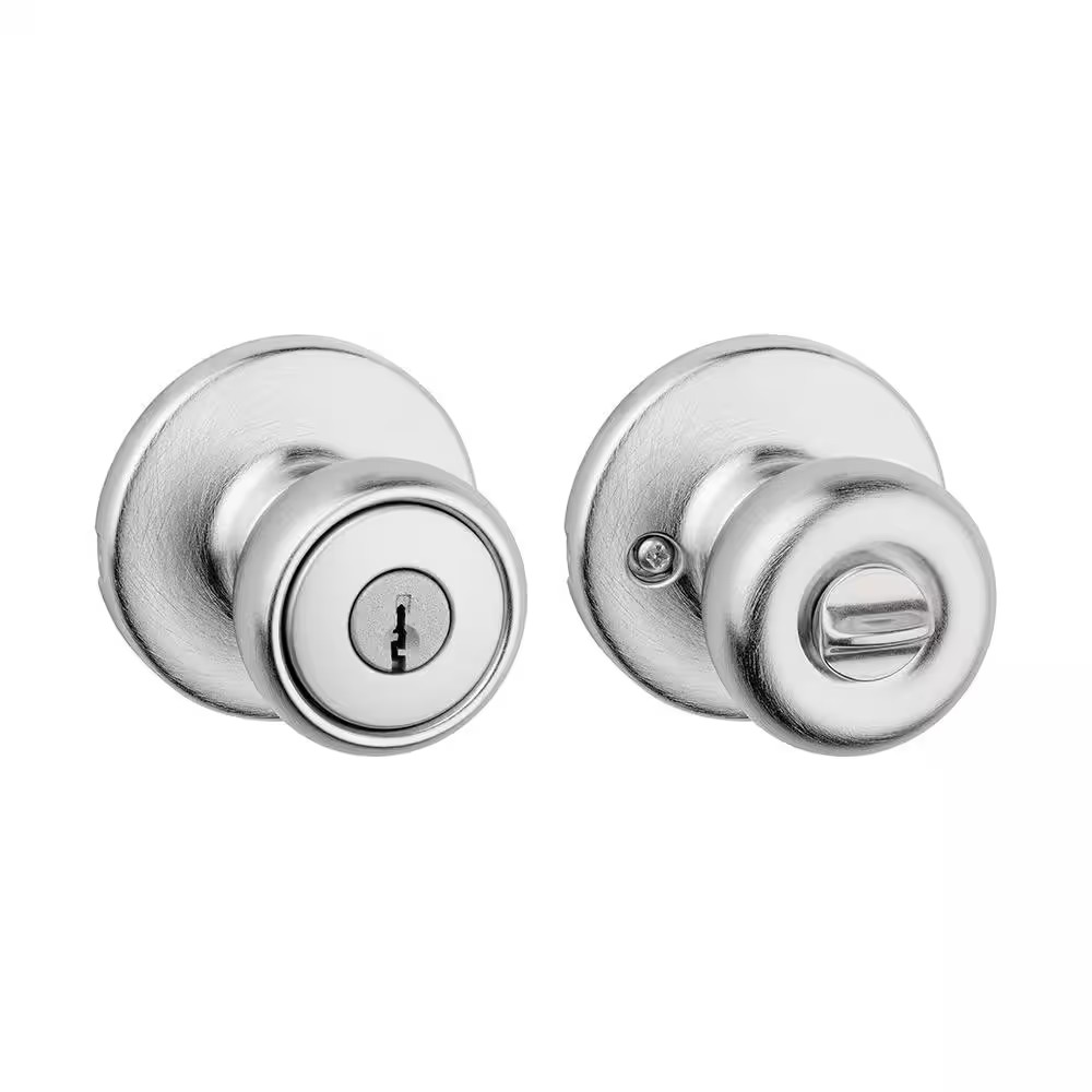 AUCT 17393 - Tylo Satin Chrome Keyed Entry Door Knob