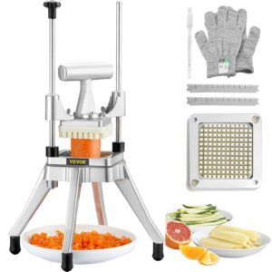 AUCT 14445 - $54 VEVOR Commercial Vegetable Fruit Chopper 1/4" Blade Heav