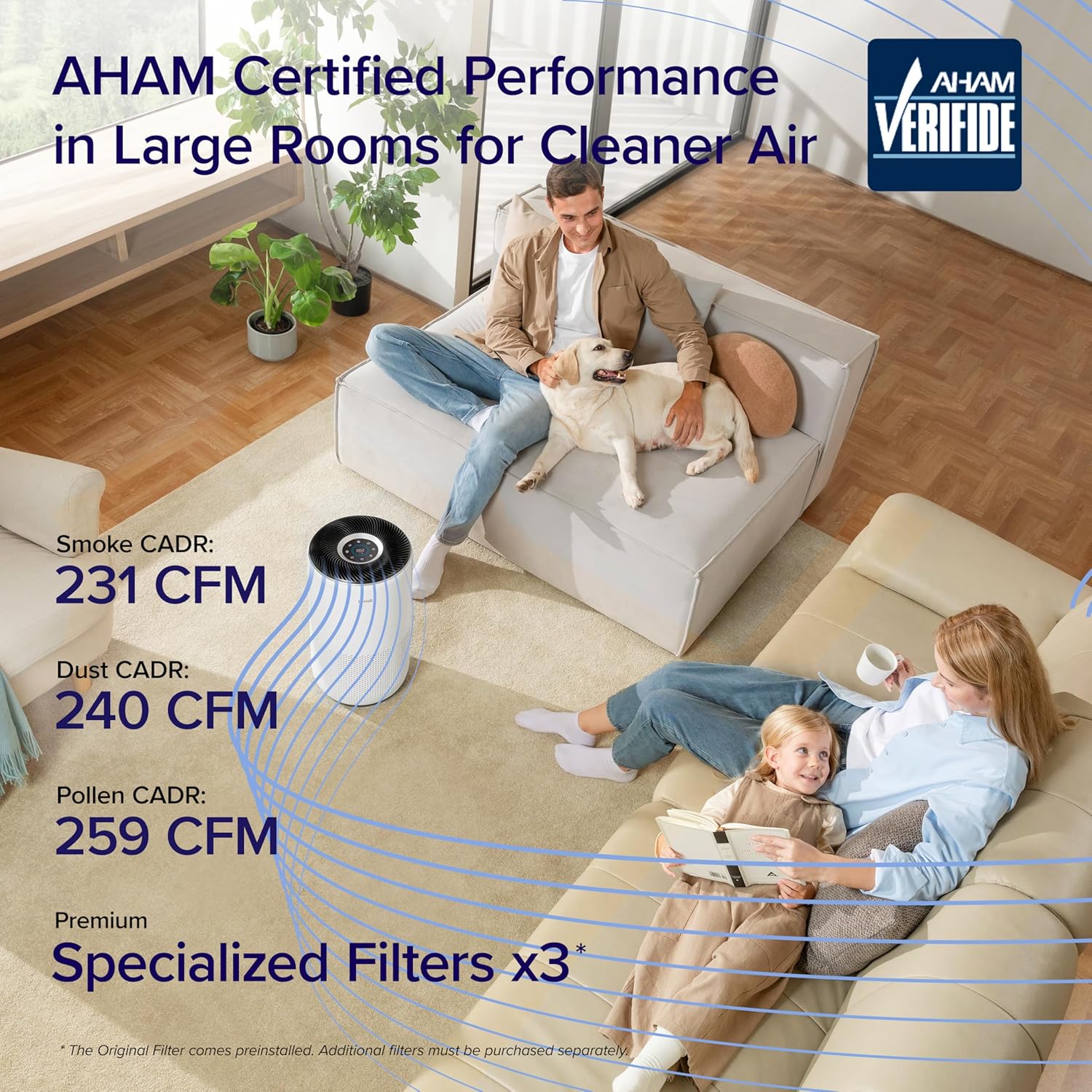 AUCT 14448 - $250 LEVOIT Air Purifiers for Home Large Room Up to 1733 Ft - Image 4