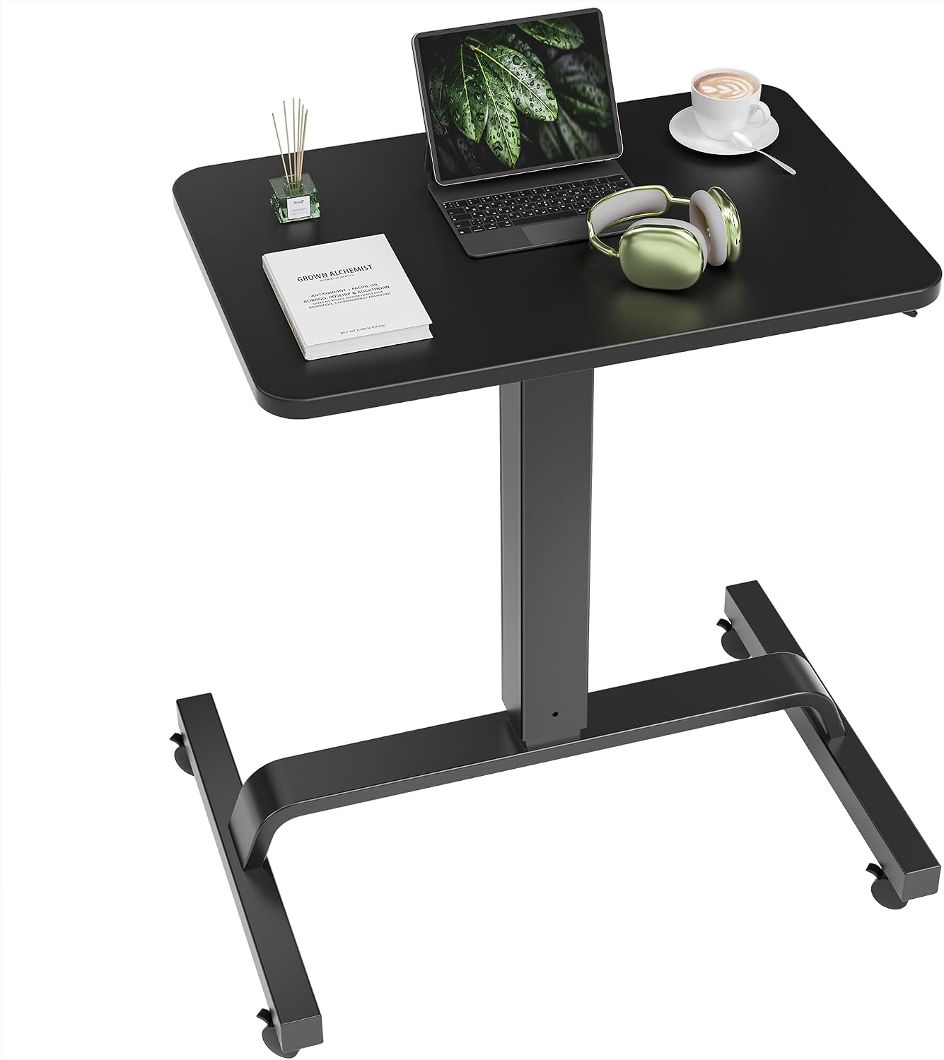 AUCT 17345 - KINGSMITH Height Adjustable Mobile Standing Desk with 360 Swivel Casters, 29"-45" Pneumat
