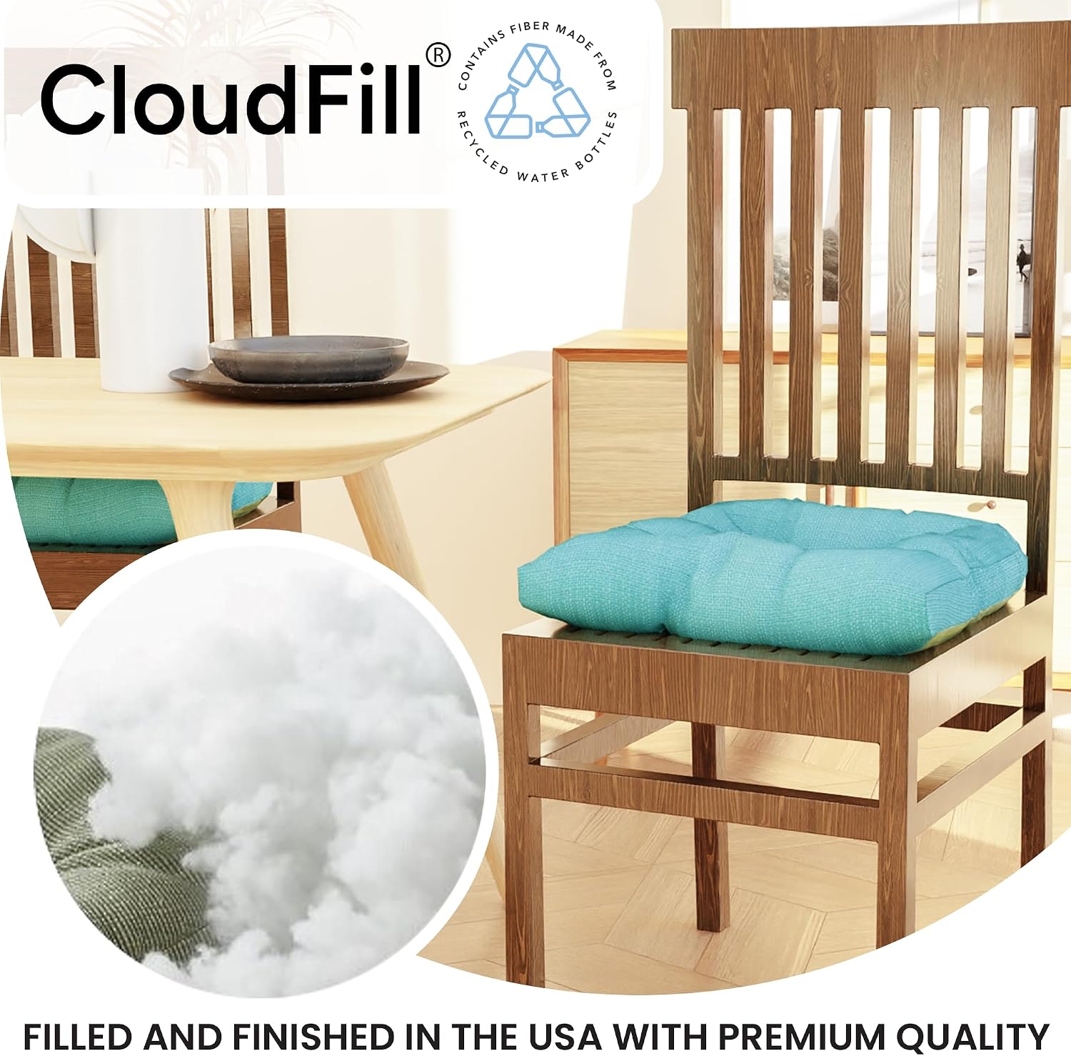 AUCT 14461 - Klear Vu Gripper Overstuffed Universal Non-Slip Dining Chair - Image 4
