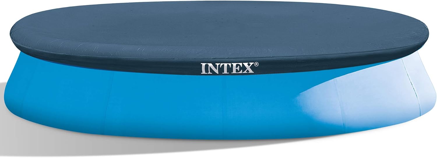 AUCT 17458 - INTEX 28022E Pool Cover: For 12ft Round Easy Set Pools Includes Rope Tie Drain Holes