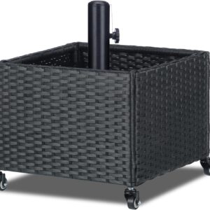 AUCT 17302 - $80 SUNNYPARK Umbrella Base with Wheels and Fillable Planter 2 in 1 | 120lbs Capacity, Hea